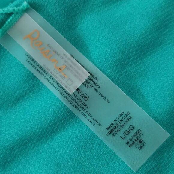 Raisins Green Blue Leopard Side Ties Hipster Bikini Swim Bottoms Large NWT - Picture 11 of 16